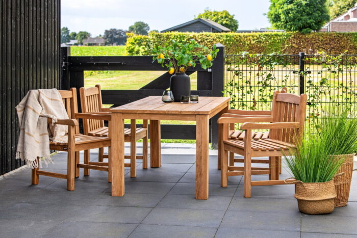 Tuindeco Tuintafel Rustiek teak 180 cm – hout