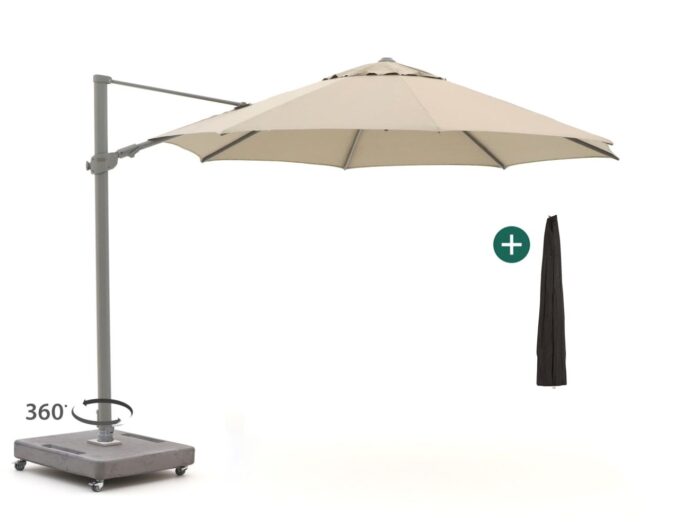 Shadowline Austin zweefparasol ø 350cm Laagste prijsgarantie! – Taupe