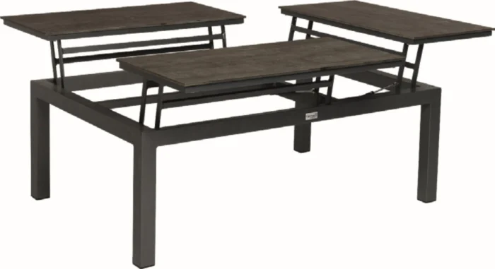 Tierra outdoor Flip-up Tafel HPL Top 79 x 120 cm - zwart