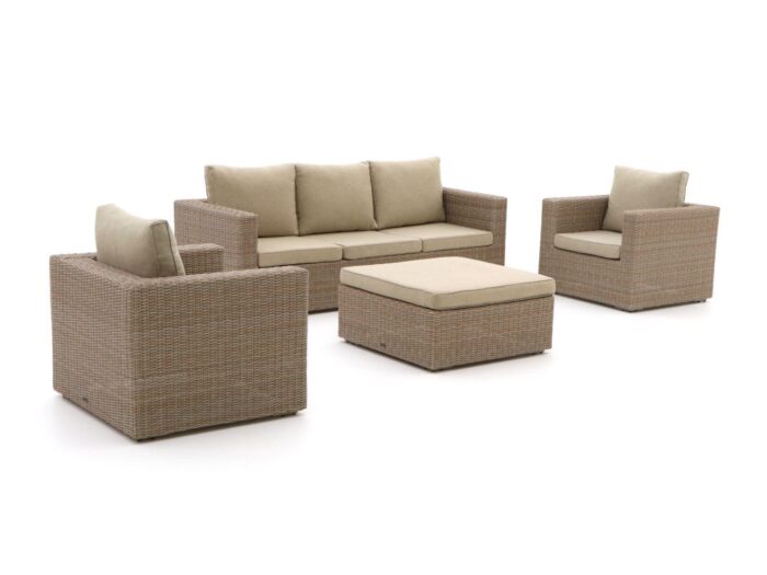 Intenso Furniture Intenso Carpino stoel-bank loungeset 4-delig Laagste prijsgarantie! – Taupe