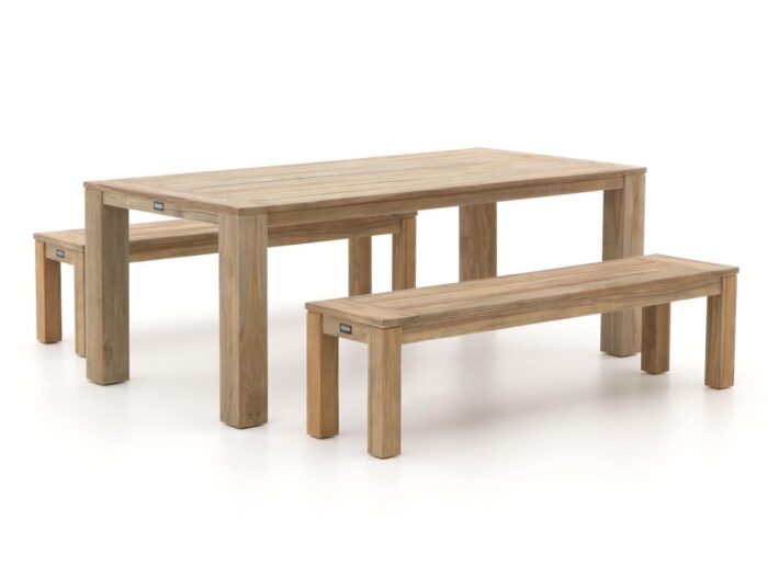 ROUGH Furniture ROUGH-X 200cm picknickset 3-delig Laagste prijsgarantie! – Bruin