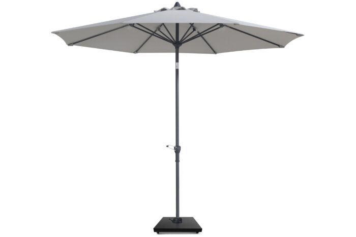 Camello Valerio stokparasol 3m (excl. voet) – Grijs-antraciet
