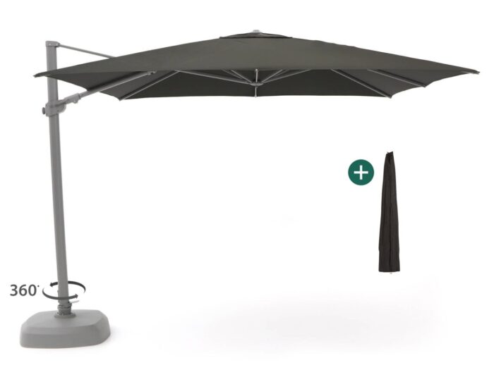 Shadowline Austin zweefparasol 300x300cm Laagste prijsgarantie! – Zwart