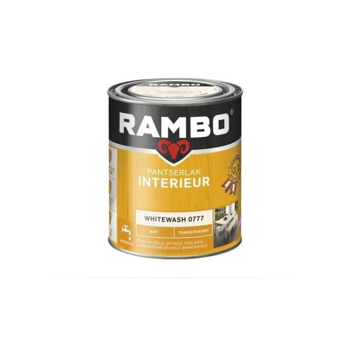 Rambo Pantserlak interieur mat 777 0,75l – transparant