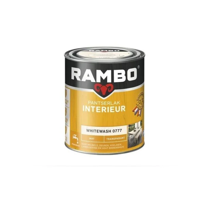 Rambo Pantserlak interieur mat 777 0,75l - transparant