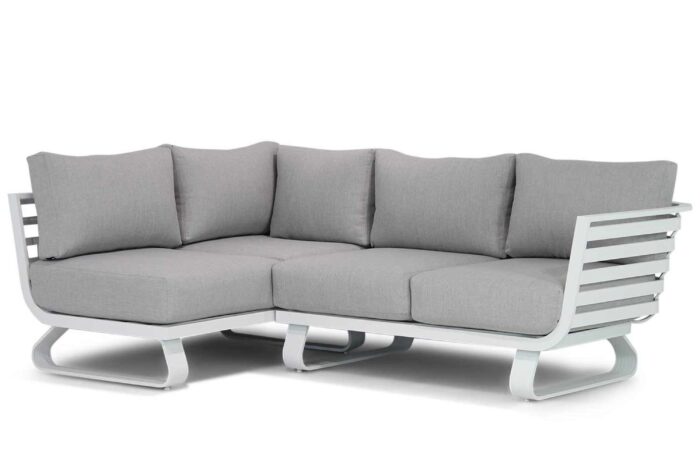 Santika Furniture Sovita hoek loungeset 3-delig – Wit