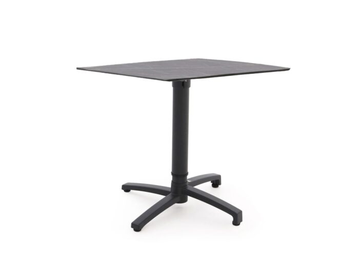Bellagio tuinmeubelen Canzo klaptafel 80x80x73/109cm verstelbaar – Grijs