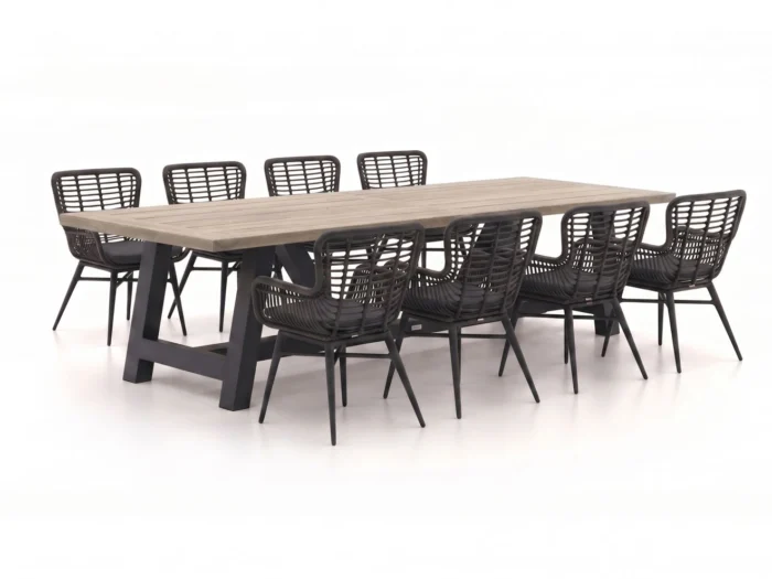 Intenso Furniture Asti/Bresimo 330cm dining tuinset 9-delig