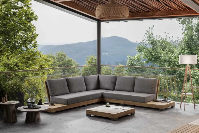 Lifestyle Garden Furniture Hilton hoek loungeset 4-delig - Old teak greywash