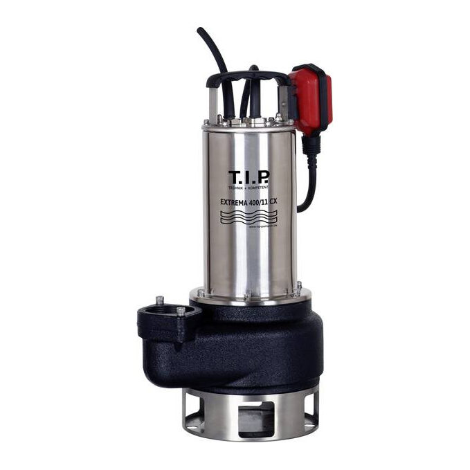 T.I.P. Extrema 400/11 CX Vuilwater Dompelpomp – Rood / zwart / RVS