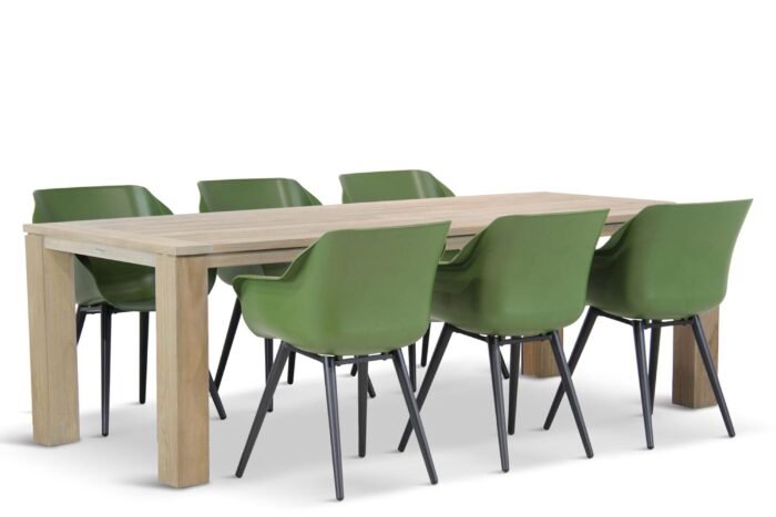 Hartman Sophie studio/Brighton 240 cm dining tuinset 7-delig – Groen