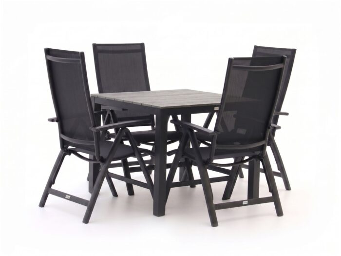 Bellagio tuinmeubelen Bellagio Avenza/Fidenza 90cm dining tuinset 5-delig verstelbaar Laagste prijsgarantie!