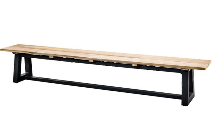 Suns Ovada bank bench 280 cm x 40 cm – bruin;grijs