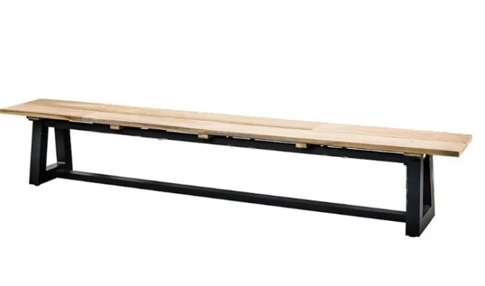 Suns Ovada bank bench 280 cm x 40 cm - bruin;grijs
