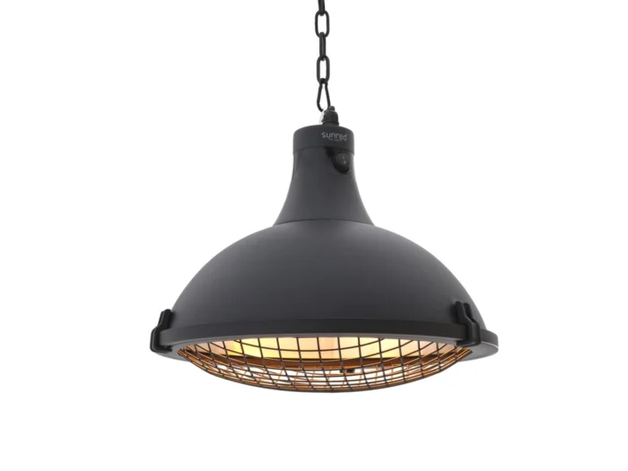 Sunred Bright Indus II hangende terrasverwarmer 2100 Watt - Zwart