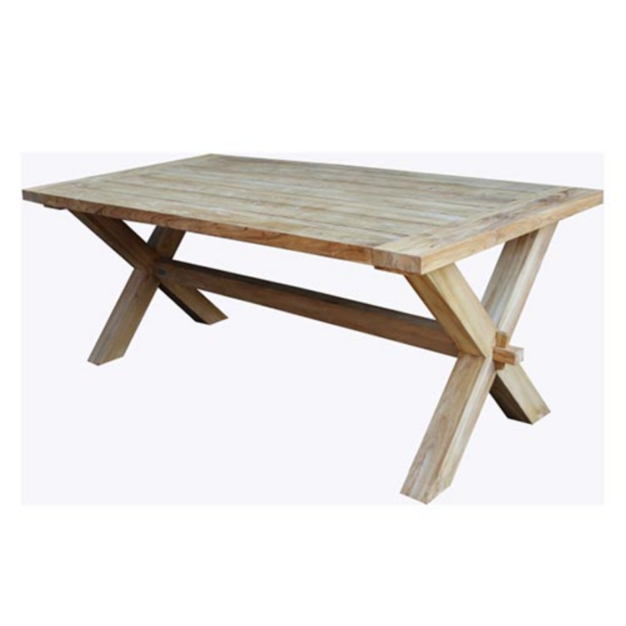 Van der leeden Tuintafel Cross Teak 200×100 – hout