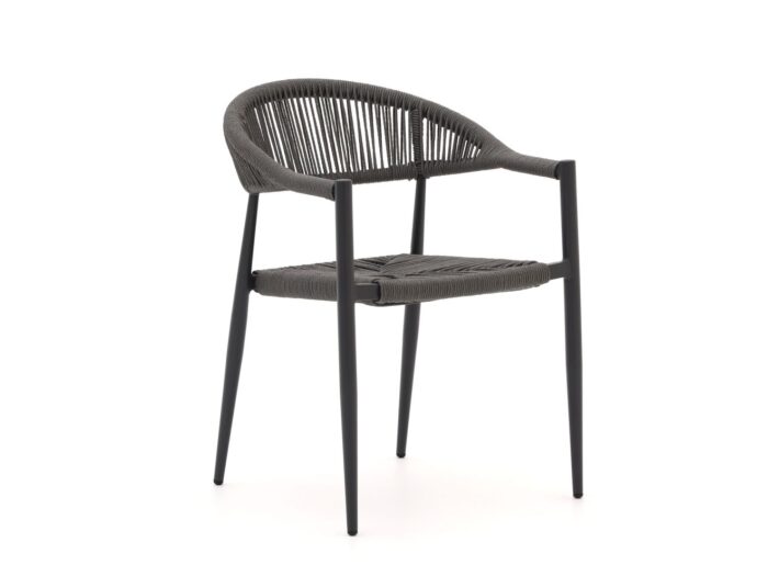 Manifesto Furniture Manifesto Belpasso dining tuinstoel stapelbaar Laagste prijsgarantie! – Grijs