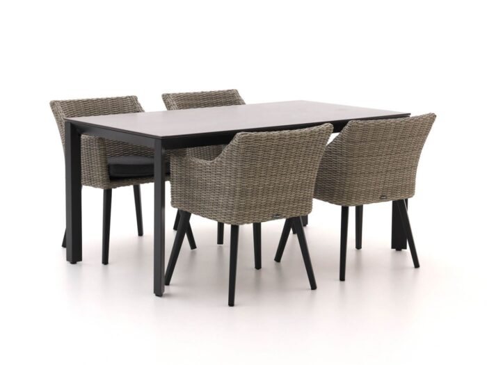 Manifesto Furniture Manifesto Matese/Sestino 160cm dining tuinset 5-delig Laagste prijsgarantie! – Grijs
