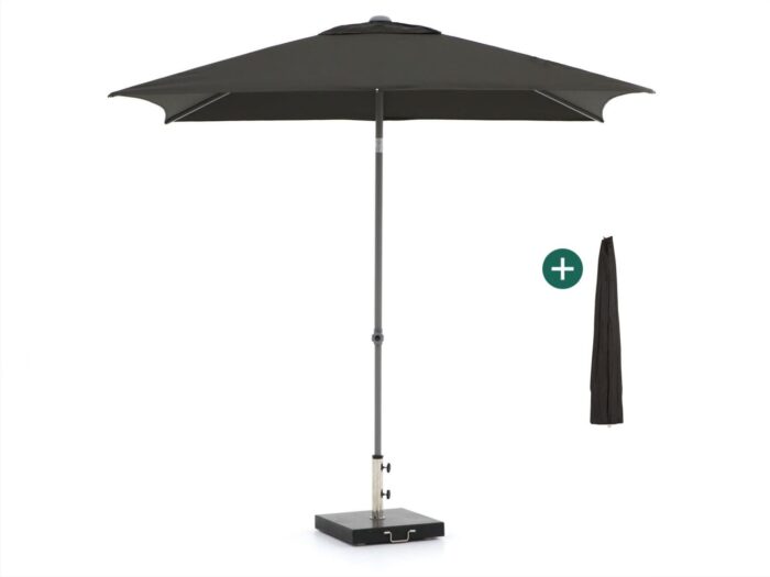 Shadowline Push-up parasol 250x200cm – Zwart