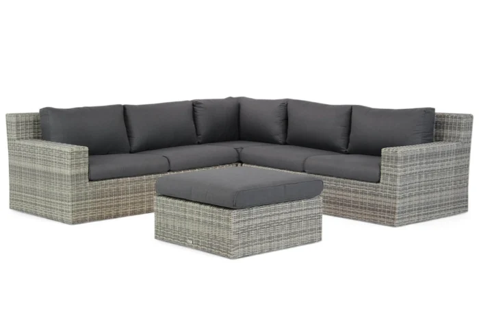 Garden Collections Amico hoek loungeset 4-delig - Grijs-antraciet