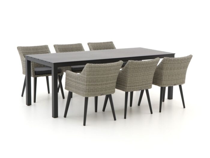 Manifesto Furniture Manifesto Matese/Menzano 220cm dining tuinset 7-delig Laagste prijsgarantie! – Grijs