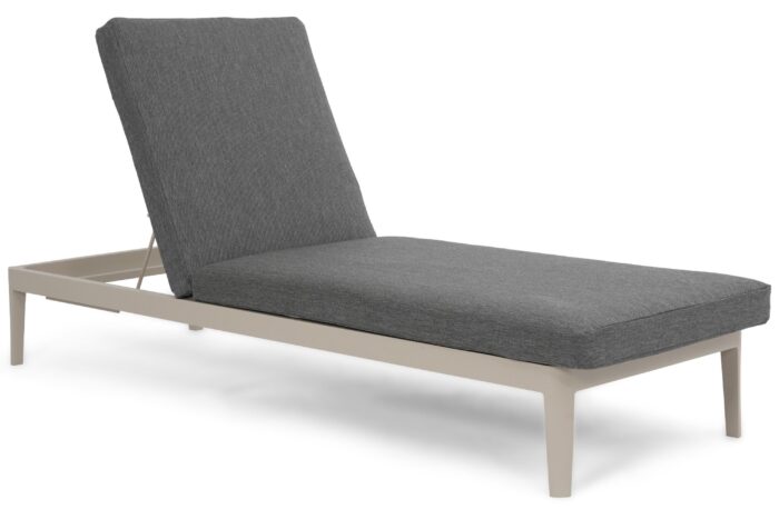 Lifestyle Garden Furniture Mateo ligbed met kussen loft/dark grey – Taupe-naturel-bruin