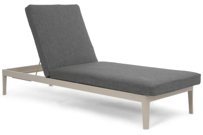 Lifestyle Garden Furniture Mateo ligbed met kussen loft/dark grey - Taupe-naturel-bruin