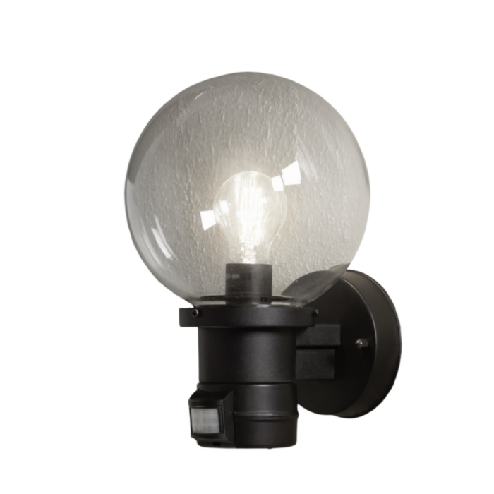 Konstsmide Wandarmatuur nemi opwaarts sensor – zwart