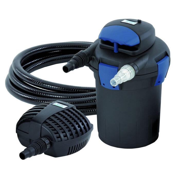 Oase BioPress Set 10000 Vijverfilter – Grijs / zwart