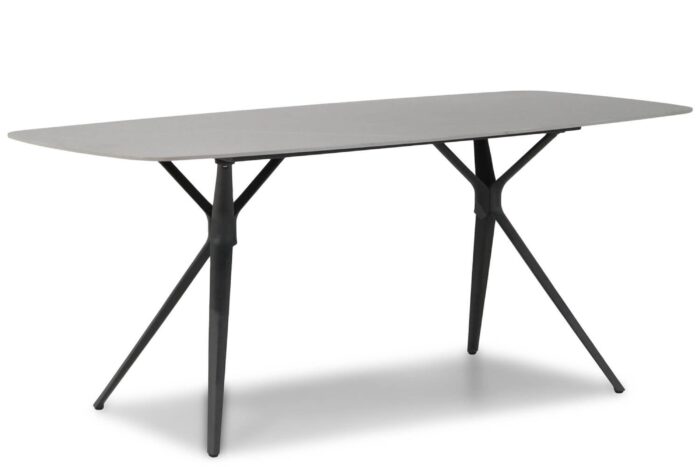 Coco Valerio dining tuintafel 180 x 90 cm – Grijs-antraciet