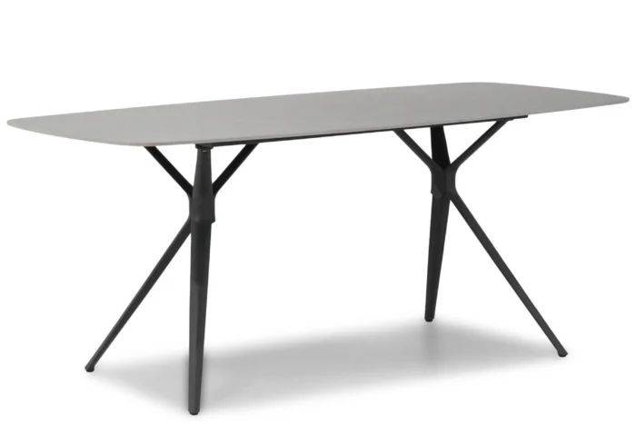 Coco Valerio dining tuintafel 180 x 90 cm - Grijs-antraciet
