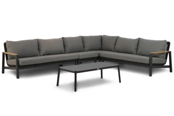 Coco Ralph/Rimini hoek loungeset 5-delig - Grijs-antraciet