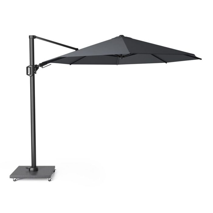 Platinum Challenger T² zweefparasol | Ø350cm rond | antraciet