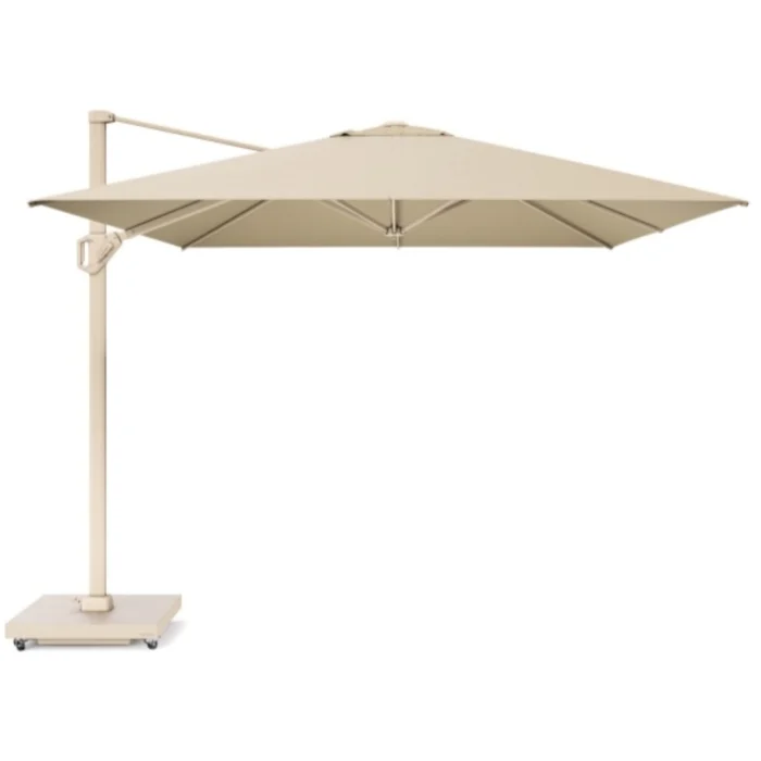 Platinum Challenger T¹ zweefparasol premium doek | 400x300cm | Champagne/Sandstone - Taupe - Naturel - Bruin, Beige