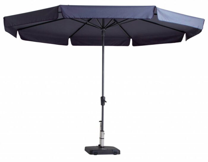 Madison Stokparasol Syros dia. 350 cm safier blue zonwering – blauw