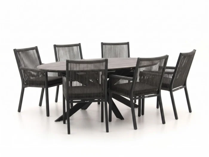 Manifesto Furniture Rivola/Fidenza ovaal 220cm dining tuinset 7-delig