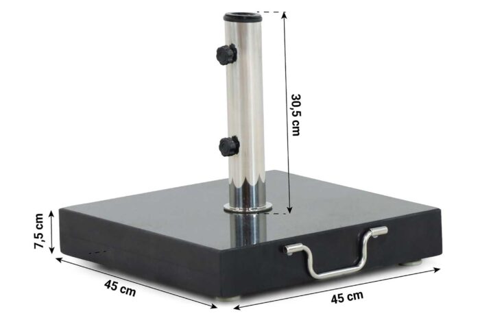 Camello Terrano parasolvoet 40 kg – Zwart