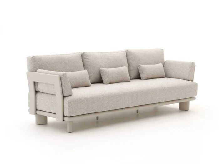 Bellagio tuinmeubelen + 15% kassakorting | Bellagio Battuello lounge tuinbank 3-zits 240cm - Taupe