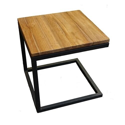 Buitengewoon de boet Reeve lounge tafel 45×45 cm tuinmeubel – tweekleurig