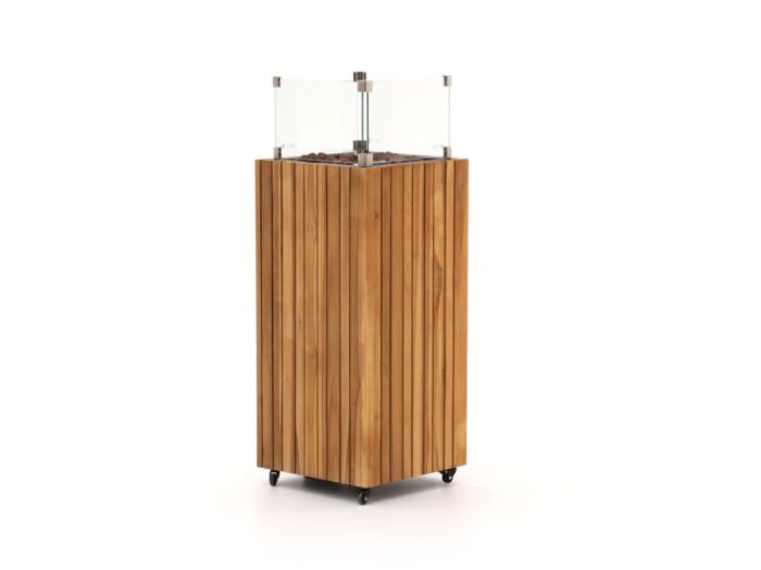 Cosipillar Square gaslantaarn 40x40x110cm Laagste prijsgarantie! – Bruin