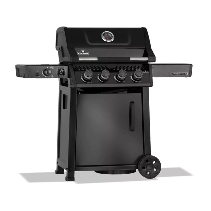 Napoleon grills Freestyle Pro 425 4 hoofdbranders Sizzle Zone zijbrander en deur zwart barbecue