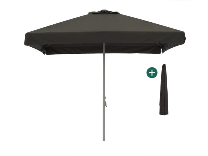 Shadowline Bonaire parasol 300x300cm Laagste prijsgarantie! – Zwart