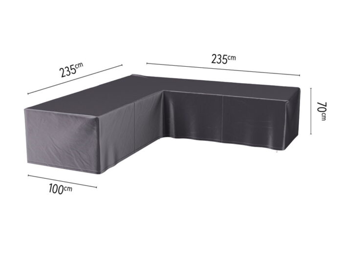 Aerocover Hoes loungeset hoek 235 x 235 x 100 x 70 cm – grijs