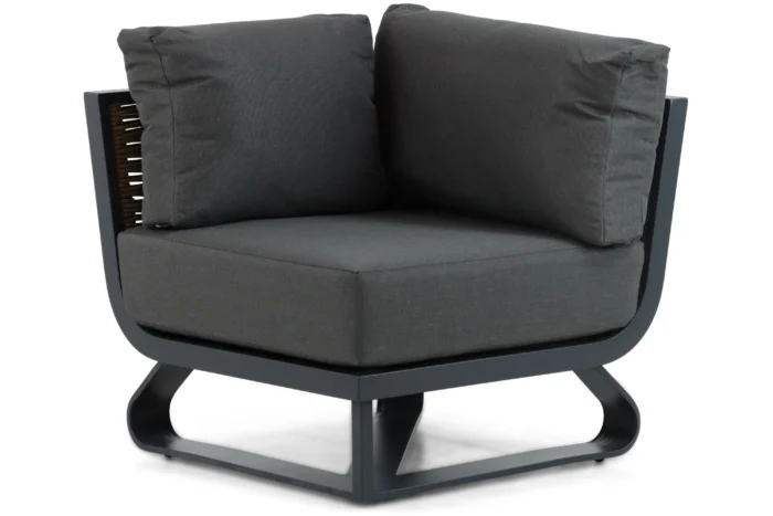 Santika Furniture Tika hoek module - Grijs-antraciet