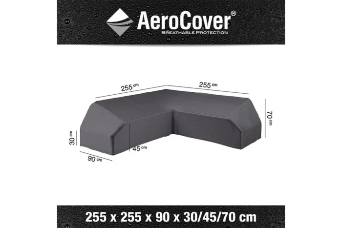 Platinum AeroCover | Loungesethoes 255 x 255 x 90 x 30-45-70(h) | L-Platform