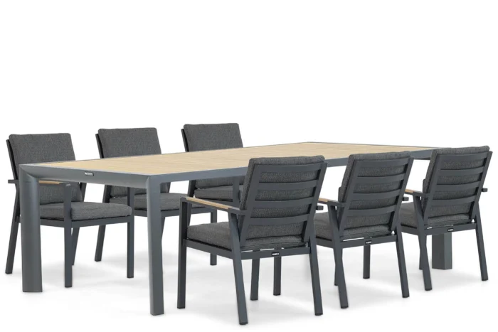 Lifestyle Garden Furniture Marseille/Borello 240 cm dining tuinset 7-delig - Grijs-antraciet