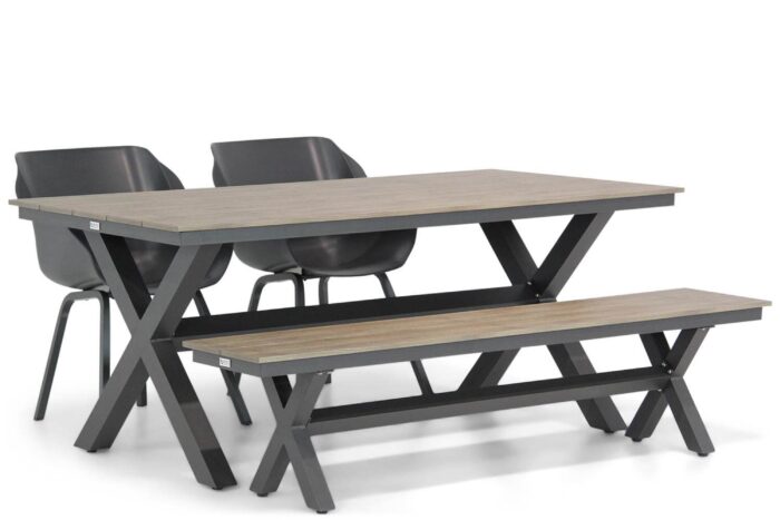 Hartman Sophie element/Forest 180 cm dining tuinset 4-delig – Grijs-antraciet