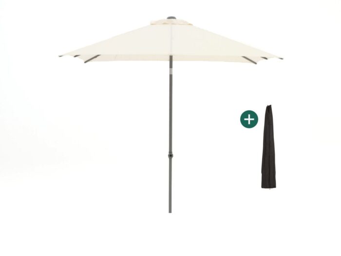 Shadowline Push-up parasol 240x240cm Laagste prijsgarantie! – Wit