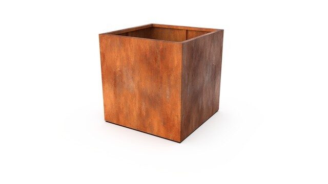 Geroba Plantenbak Artesa roestkleurig 140x140x80 cm – bruin