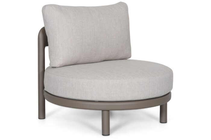 Santika Furniture Wave lounge tuinstoel – Taupe-naturel-bruin